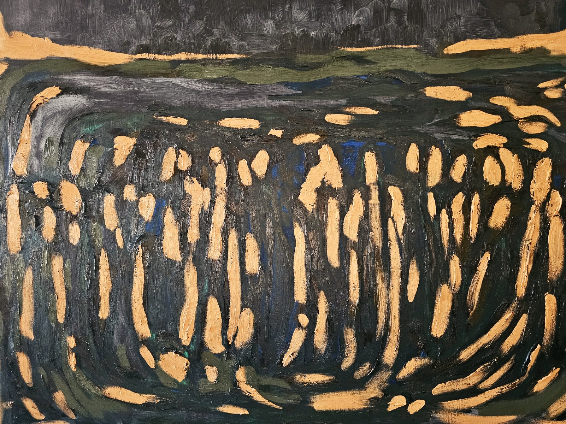 Obra de Claudia Colares — pintura em óleo, série John Cabeça de Lobo